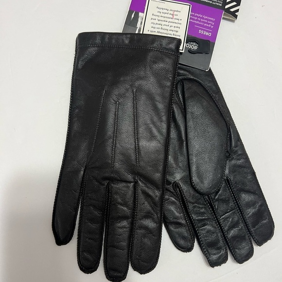 Isotoner Signature Men's Size L Leather Brown Gloves Smartouch Technology New - Picture 4 of 12